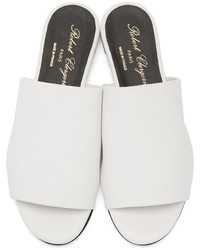 Robert Clergerie White Gatom Sandals