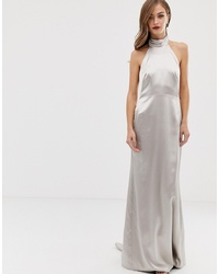 ASOS EDITION Halter Maxi Dress With Fishtail