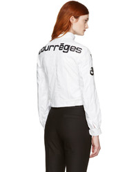 Courreges Courrges White Short Patches Jacket