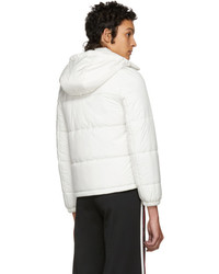 Gucci White Quilted Embroidered Jacket