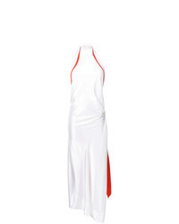 White Satin Maxi Dress