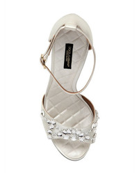Dolce & Gabbana 105mm Swarovski Crystal Satin Sandals
