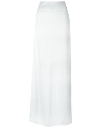 White Satin Skirt