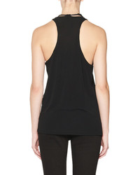 Tom Ford Scoop Neck Tank With Leather Padlock