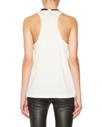 Tom Ford Scoop Neck Tank With Leather Padlock