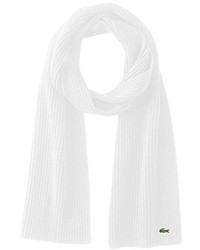 Lacoste Classic Wool Ribbed Scarf