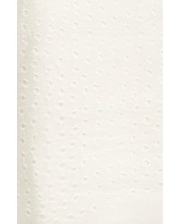 Eileen Fisher Silk Organic Cotton Fringed Scarf White