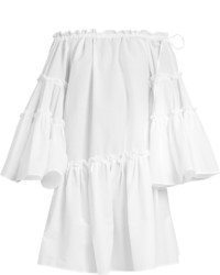 White Seersucker Dress