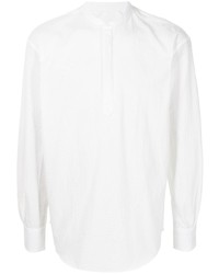BOURRIENNE Long Sleeved Cotton Seersucker Tunic Shirt