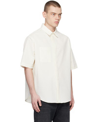 424 Off White Spread Collar Shirt