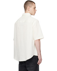 424 Off White Spread Collar Shirt