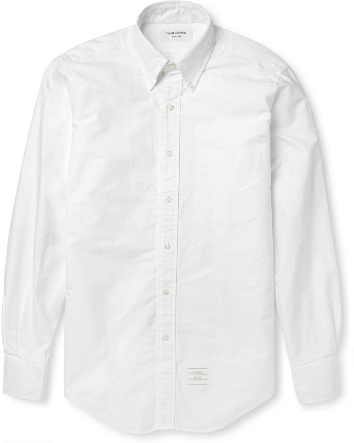 Thom Browne Button Down Collar Cotton Oxford Shirt | Where to buy & how