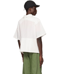 Spencer Badu White Zip Pocket Shirt