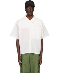Spencer Badu White Zip Pocket Shirt