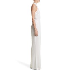 Rachel Gilbert Inga Sequin Halter Style Column Gown