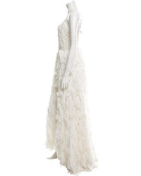 Alice + Olivia Sequin Embellished Gown