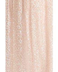 Watters Betts Sequin Tulle Column Gown With Removable Spaghetti Straps