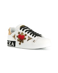 Dolce & Gabbana Portofino Embroidered Sneakers