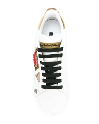 Dolce & Gabbana Portofino Embroidered Sneakers