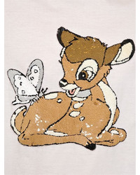 Markus Lupfer Bambi Sequin Alex Cotton Jersey T Shirt