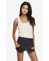Express Multicolored Sequin Embellished Front Tank