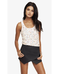 Express Multicolored Sequin Embellished Front Tank