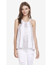 Express Sequin Embellished Trapeze Tank