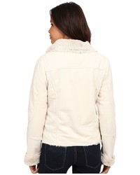 Dylan By True Grit Silky Suede Fur And Bonded Short Seam Jacket