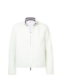 Thom Browne Golf Jacket With Funnel Collar In Dyed Shearling