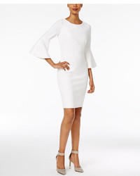 Calvin Klein Bell Sleeve Sheath Dress