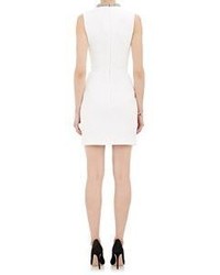 Victoria Beckham Jewel Embellished Sheath Dress White