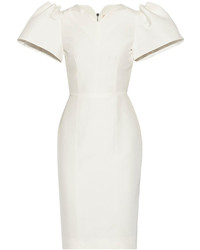 Roksanda Lynton Silk Dupioni Dress Off White