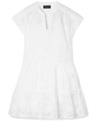 Saloni Ashley Broderie Anglaise Cotton Mini Dress