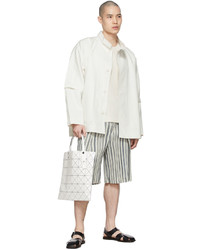 Homme Plissé Issey Miyake Off White Polyester Jacket