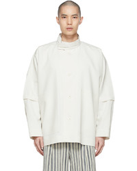 Homme Plissé Issey Miyake Off White Polyester Jacket