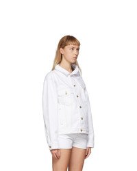 Y/Project White Asymmetric Collar Jacket