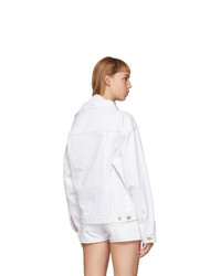 Y/Project White Asymmetric Collar Jacket