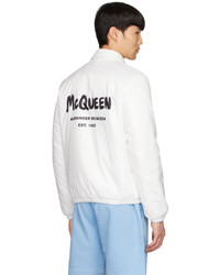 Alexander McQueen White Graffiti Jacket
