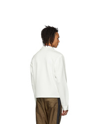 Prada White Techno Jersey Jacket