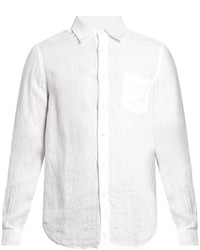 120% Lino 120 Lino Point Collar Linen Shirt