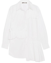 MCQ Alexander Ueen Ruffled Cotton Shirt White