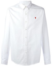 AMI Alexandre Mattiussi Ami De Coeur White Oxford Shirt