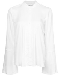 Derek Lam 10 Crosby Bell Sleeve Pintuck Shirt
