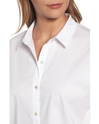 Eileen Fisher Boxy Stretch Organic Cotton Shirt
