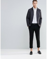 Asos Brand White Shirt With Tipping Detail In Regular Fit