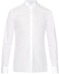 Lanvin Button Cuff Cotton Poplin Shirt