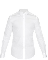 Lanvin Button Cuff Cotton Poplin Shirt