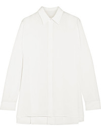 The Row Carlton Crepe Shirt White