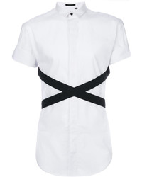 Unconditional Contrast Crossed Strap Shirt