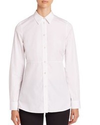 Alexander McQueen Cotton Peplum Shirt